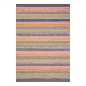 tapis multicolore flatweave - ligne pure