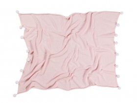 couverture bébé bubbly soft pink - lorena canals