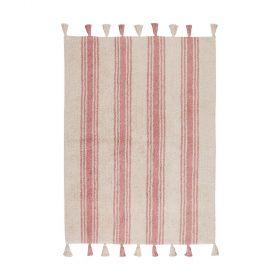 tapis enfant stripes rose lorenal canals