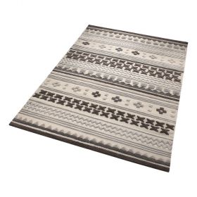 tapis moderne ethnic chic gris
