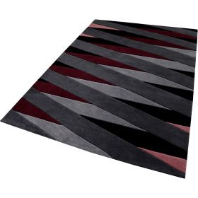 tapis moderne lamella rose / taupe esprit