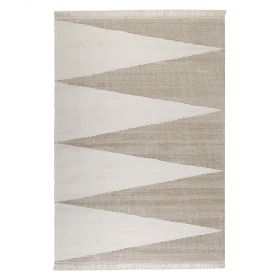 tapis beige et blanc moderne smart triangle carpets & co.