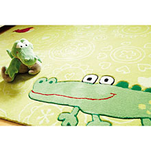 tapis enfant happy zoo crocodile vert sigikid