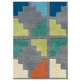 tapis freestyle en laine multicolore arte espina