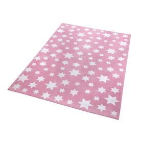 tapis jeans star moderne rose wecon