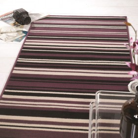 tapis flair rugs canterbury noir et violet