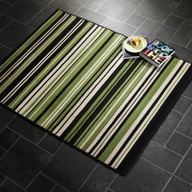 tapis flair rugs canterbury noir et vert