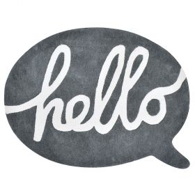 tapis enfant bulle hello anthracite lilipinso