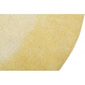 tapis lavable tie-dye yellow 150x150 - lorena canals