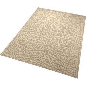 tapis wecon moderne croco beige