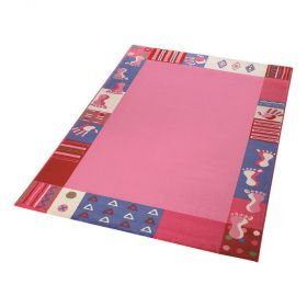 tapis fille rose roundly hands and feet wecon