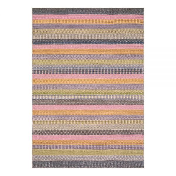 tapis multicolore flatweave - ligne pure