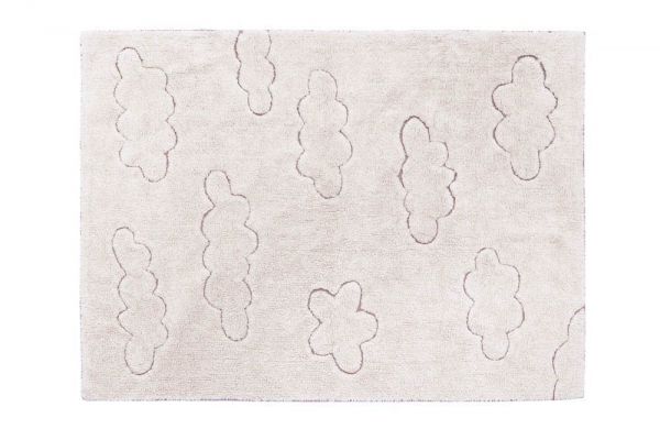 tapis lavable cotton rugcycled nuages s