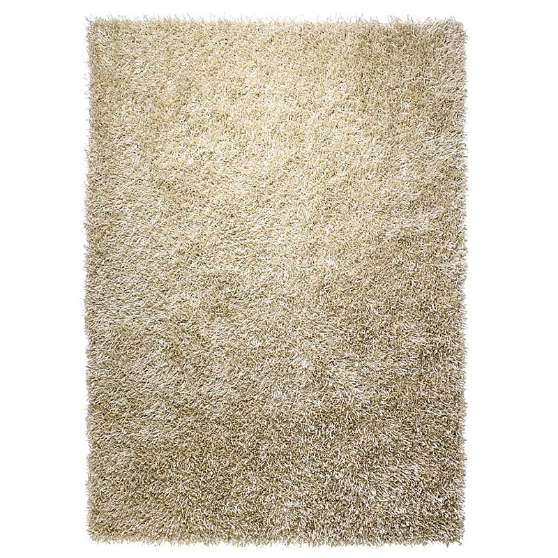 tapis cool glamour shaggy champagne esprit home