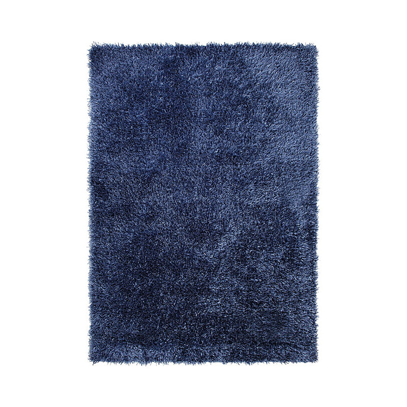 tapis shaggy cool glamour bleu - esprit home