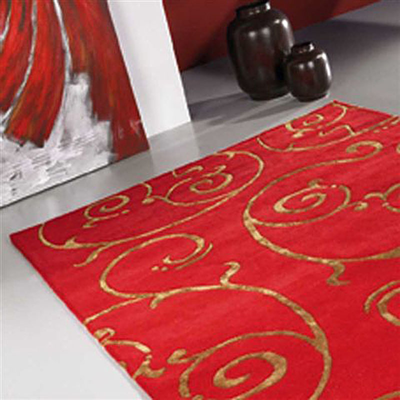 tapis fedora rouge carving