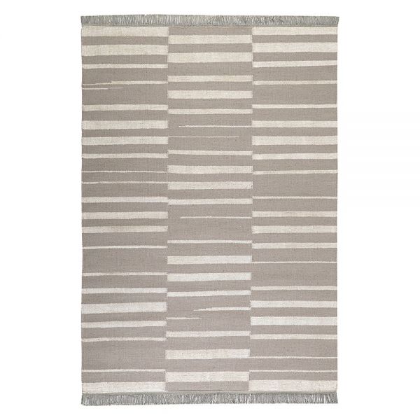 tapis carpets & co. moderne skid marks taupe et blanc