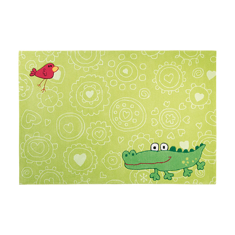 tapis enfant sigikid happy zoo crocodile vert