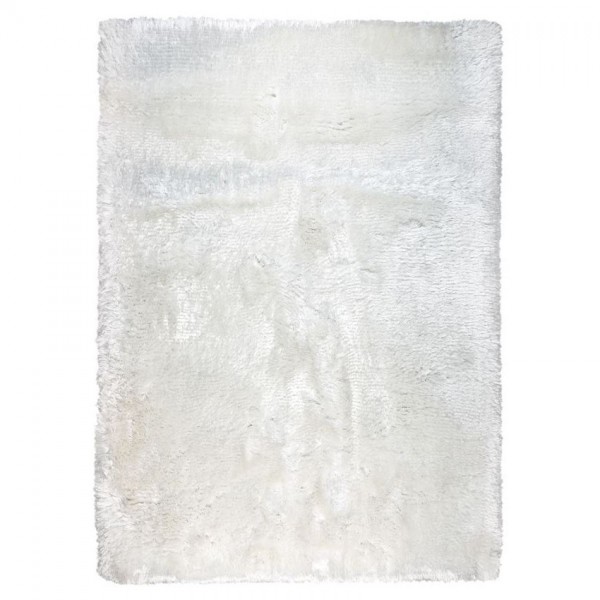 tapis shaggy adore blanc - ligne pure