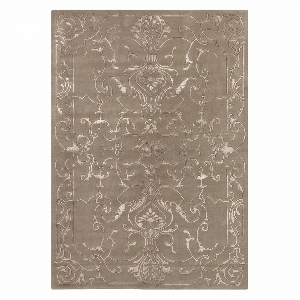 tapis angelo sydney taupe motif baroque