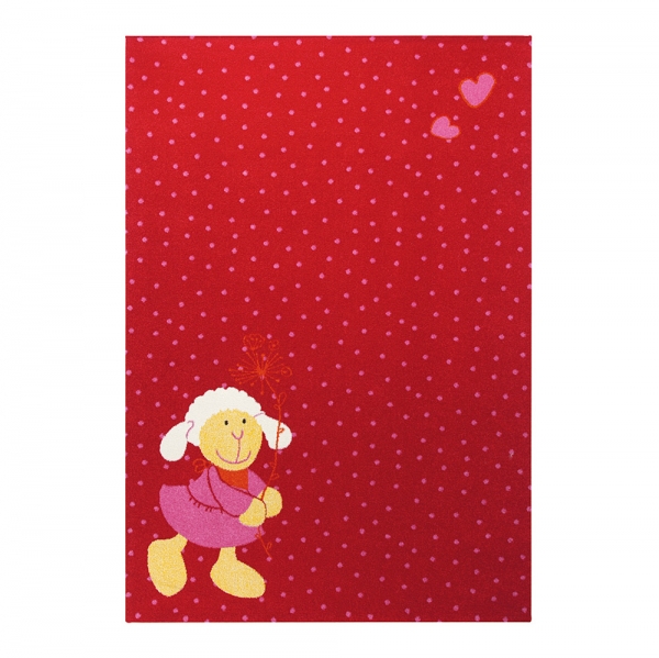 tapis enfant rouge schnuggi sigikid