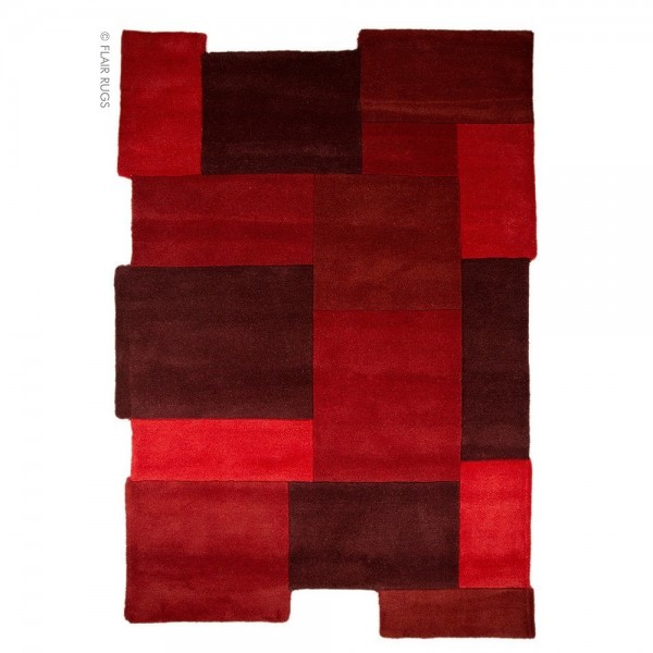 tapis flair rugs collage rouge