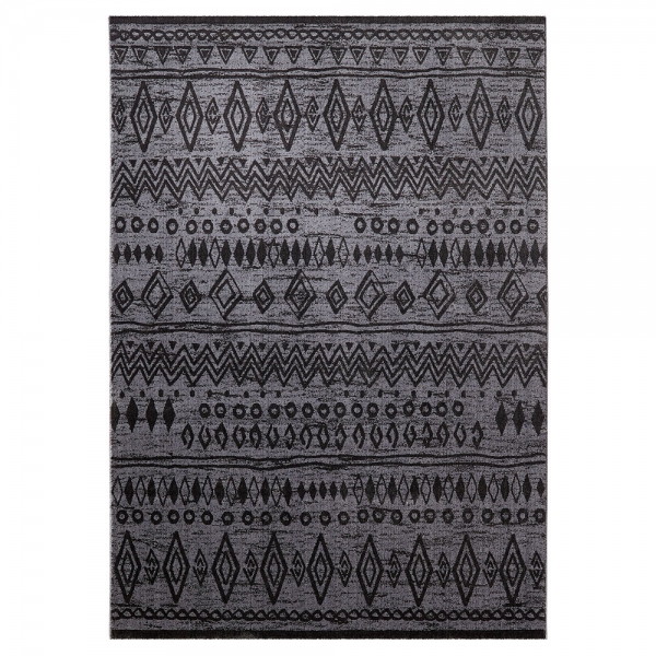 tapis esprit home contemporary kelim anthracite