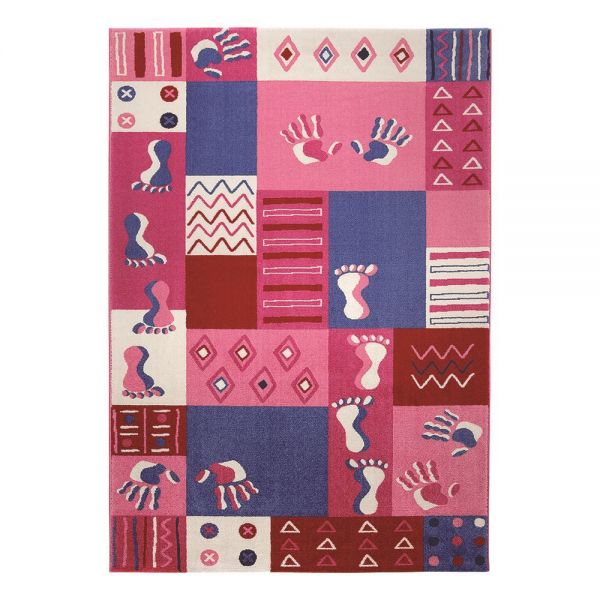 tapis enfant wecon rose hands and feet