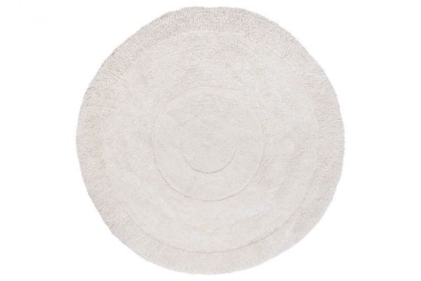 tapis en laine lavable arctic circle - mouton blanc