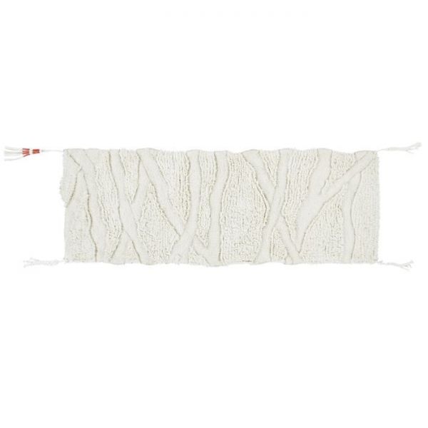 tapis de couloir en laine lavable enkang ivoire