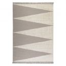 tapis carpets & co. moderne smart triangle taupe et blanc
