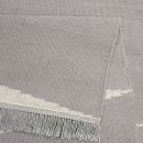 Tapis Carpets & CO. moderne SMART TRIANGLE gris et blanc