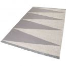 Tapis Carpets & CO. moderne SMART TRIANGLE gris et blanc