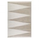 Tapis Carpets & CO. moderne SMART TRIANGLE beige et blanc