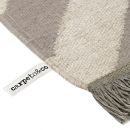 Tapis taupe et blanc moderne ZIG ZAG Carpets & CO.