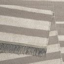 Tapis Carpets & CO. moderne SKID MARKS taupe et blanc