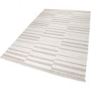 Tapis Carpets & CO. moderne SKID MARKS beige et blanc