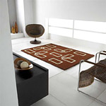 Tapis INTERSECTION Marron - Carving