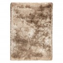 tapis shaggy ligne pure marron adore tissé main