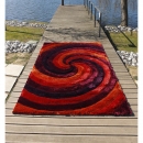Tapis 3D CYCLONE Rouge Carving