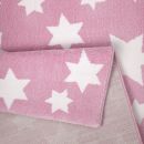 Tapis moderne Jeans Star rose Wecon