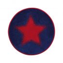 tapis rond walk of fame cosmic glamour rouge - wecon