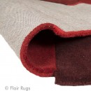 Tapis laine tufté main rouge Collage Flair Rugs