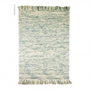 tapis laine tissé main bleu maya flair rugs