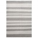 Tapis moderne BREEZE gris taupe et blanc Down To Earth