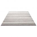 Tapis moderne BREEZE gris taupe et blanc Down To Earth