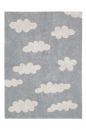 tapis lavable nuages gris vintage s
