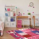Tapis enfant rose Wecon Hands and Feet