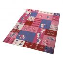 Tapis enfant rose Hands and Feet Wecon
