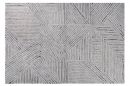tapis en laine lavable chia noir l - 170 x 240